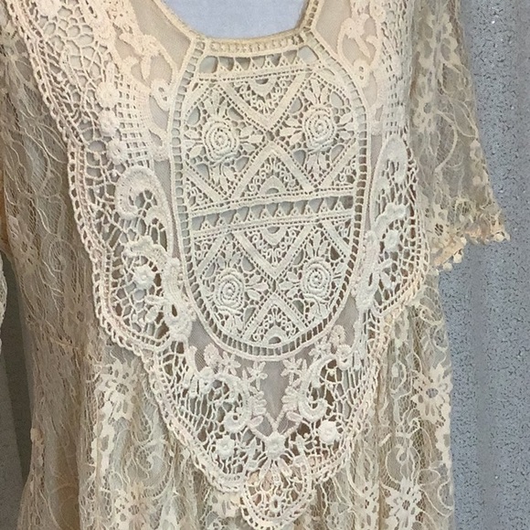 Cream Lace Everleigh Mini Dress - Picture 2 of 5